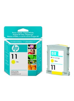 Buy C4838 HP 11  Ink Cartridge Yellow in Saudi Arabia