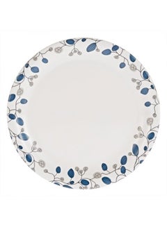 اشتري Decor Dinner Plate أزرق وأبيض 19 سنتيمتر في الامارات