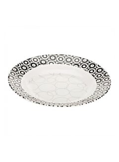 Buy Soup Plate Black/White 23 x 23centimeter in UAE