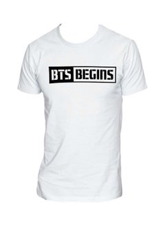 اشتري BTS Begins Short Sleeve T-shirt أبيض في الامارات