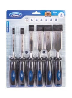 Buy 6-Piece Chisels Blue/Black in UAE