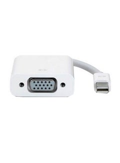 Buy DP To VGA Cable Adapter Converter For Apple MacBook Pro/Air/Retina White/Silver in Saudi Arabia