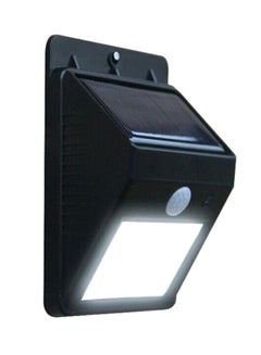 Buy 30 LED Solar Wall Light Black/White in Saudi Arabia