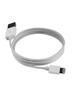 Buy Lightning Charging Cable For Apple iPhone 5 White/Silver in Saudi Arabia