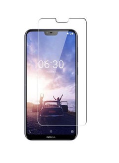 Buy Tempered Glass Screen Protector For Nokia X6 Clear in UAE