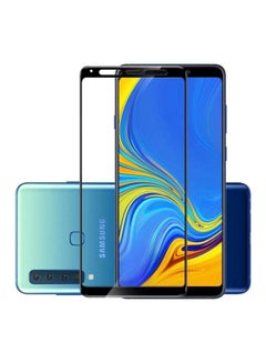 Buy 5D Tempered Glass Screen Protector For Samsung Galaxy A9 2018 Black/Clear in UAE