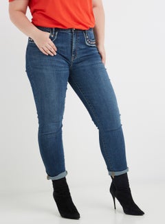 Buy Slim Fit Jeans Blue in Saudi Arabia