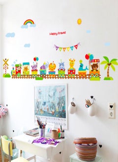 Buy Waterproof Cartoon Snimal Train Waterproof Wall Sticker in UAE