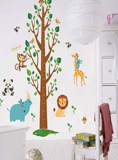 Buy Cartoon Cute Animal Wall Sticker Multicolour 60 x 90centimeter in UAE
