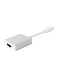 Buy Aluminium Displayport To HDMI Adapter White in UAE