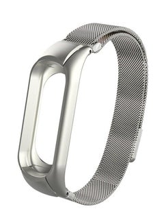 Buy Stainless Steel Replacement Strap For Xiaomi Mi Band 3 Silver in Egypt