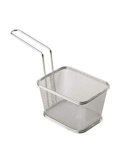 Buy Stainless Steel Fry Baskets Silver 13.5 X 10.5centimeter in UAE