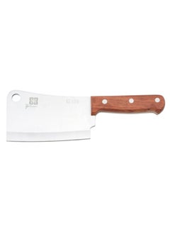 Buy Stainless Steel Cleaver Knife With Wood Handle Silver/Brown 6inch in Saudi Arabia