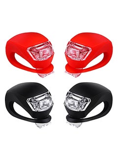 Buy Bicycle Light Front And Rear Silicone Led Bike Light Set 3.81X19.05X5.334inch in Saudi Arabia