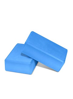 Buy Yoga Blocks 2 Pack Eva Foam Yoga Exercise Bricks 3X9X5inch in Saudi Arabia