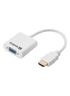 اشتري محول HDMI إلى VGA أبيض في الامارات