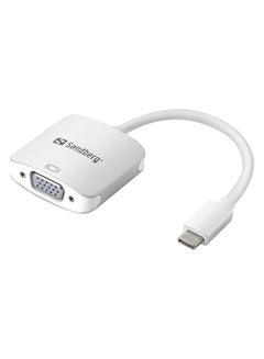 Buy USB-C To VGA Link Aluminium/White in UAE