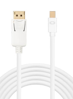 Buy DisplayPort To Mini DP Male To Male Cable White in UAE