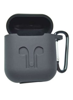 Buy Silicone Protective Case Cover For Apple AirPods Black in UAE
