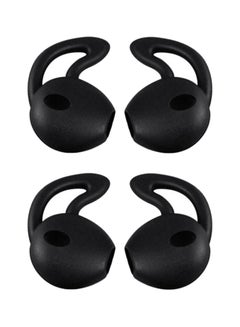 Buy 4 Piece In-Ear Eartips Earbuds Earphone Case Cover Skin For Apple AirPods iPhone 7 Black in Saudi Arabia