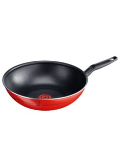 Buy Chef De France Wokpan Red/Black 28cm in Saudi Arabia