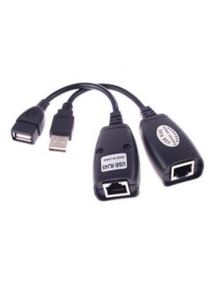 Buy RJ45 Lan Extension Adapter Cable Black in Saudi Arabia