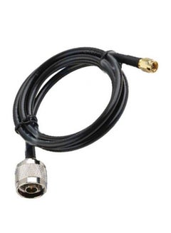 Buy RG58 Male SMA-N Router Cable Black/Silver/Gold in Saudi Arabia