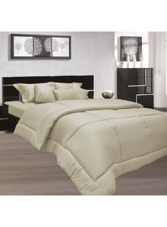 Buy 7-Piece King Size Comforter Set Cotton Blend 240 x 260centimeter in UAE