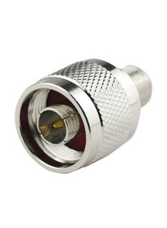 Buy F Female To N Male RF Coaxial Adapter Connector Silver in Saudi Arabia