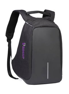 Buy USB Charging Port And Headphone Laptop Backpack 15.6-Inch Black in Egypt