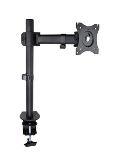 Buy Single Monitor Fully Adjustable Computer Desk Mount / Articulating Stand For 1 LCD Screen up to 27 Inch Supported by Other, TV Mounts - Black in UAE