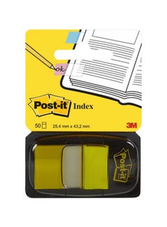 50/Dispenser 1-Dispenser/Pack 1-Inch Wide Post-it Flags Yellow