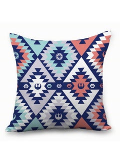 Buy Printed Cushion Cover Multicolour 45 x 45cm in Saudi Arabia