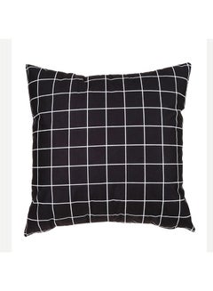 Buy Modern Home Painted Pillowcase Black/White 45 x 45cm in Saudi Arabia