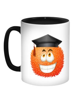 Buy Graduation Day Printed Coffee Mug Black/White/Orange in Saudi Arabia