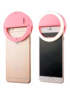 Buy Clip-On Selfie Ring Light Pink in UAE