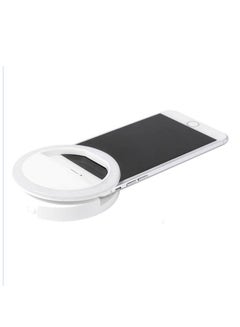 Buy Led Flash Light Up Selfie Luminous Phone Ring White in Saudi Arabia