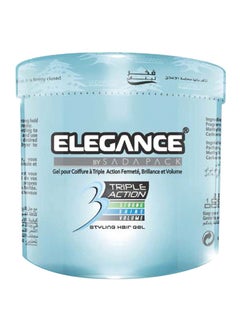 Buy Triple Action Styling Hair Gel Clear 1000ml in UAE