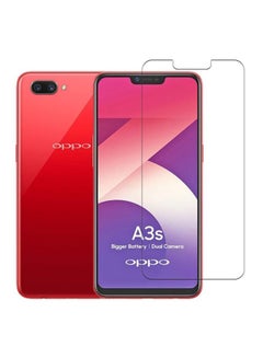 Buy Tempered Glass Screen Protector For Oppo A3S Clear in Saudi Arabia