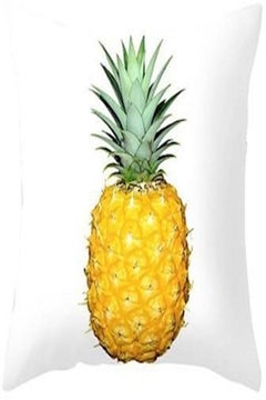 Buy Printed Cushion Cover polyester White/Yellow/Green 45x45cm in UAE