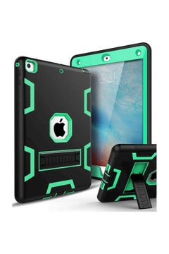 Buy iPad 9.7 Inch 2017 Case Ultra Hybrid Shock Case Fullbody Protective Case With Kickstand For New iPad 9.7 Inch 2017 Model Black in UAE