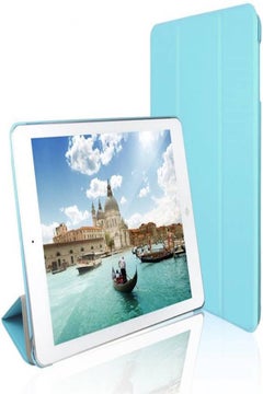 Buy Case For iPad Mini 4  Slim Lightweight Smartshell Stand Cover With Translucent Frosted Back Protector For Apple iPad Mini 4 7.9 Inch 2015 Release Tablet Blue in UAE