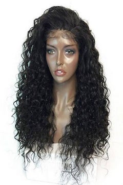 Buy Synthetic Curly Hair Wig Black in Saudi Arabia