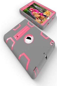 Buy Shockproof Heavy Duty Rubber Hard Case Cover For Apple iPad 9.7 Inch 2017 Rose in UAE