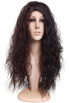 Buy Long Curly Wig Dark Brown in Saudi Arabia