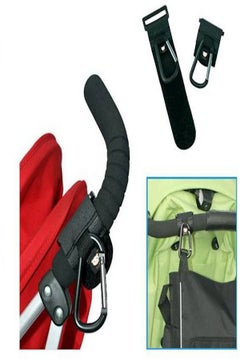 Buy Set Of Stroller Hooks And Baby Stroller Cup HolderBlack in UAE