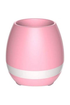 Buy Mini Wireless Multimedia Speaker With Night Light Pink in UAE