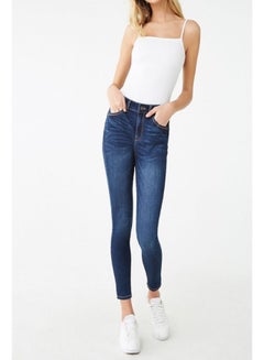 Buy Skinny Long Jeans Dark Denim in UAE