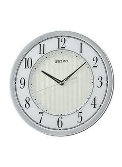 Buy Analog Wall Clock White/Grey 31.1 x 3.9centimeter in UAE