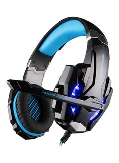 اشتري Over-Ear G9000 Gaming Headphone With Mic And LED Blue/Black 21.5 x 20 x 9 centimeter في السعودية